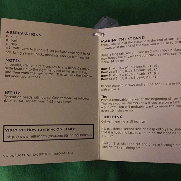 “RIBBAND” jewelry kit—silver - Picture 6 of 6